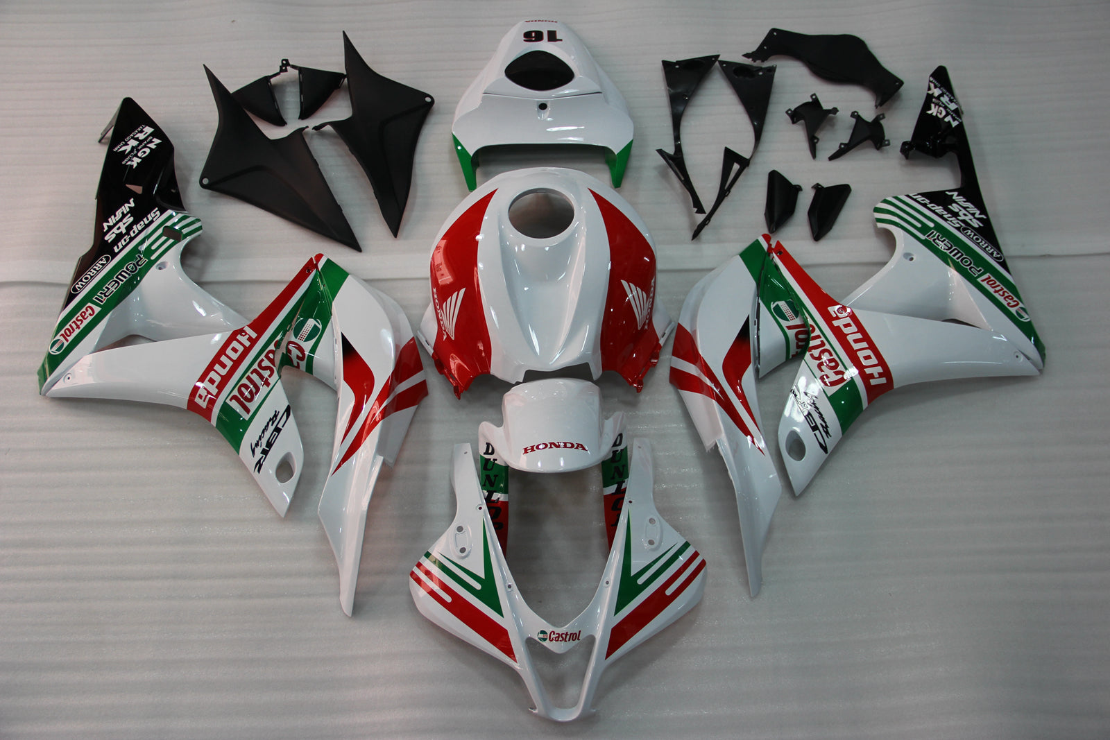 2007-2008 CBR600RR Carrosseriekuip Meerkleurig ABS Spuitgegoten kunststoffen Set Generiek