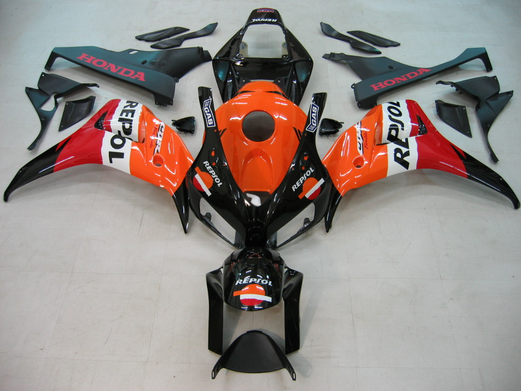 2006-2007 CBR1000RR carrosseriekuip oranje ABS spuitgegoten kunststoffen set algemeen