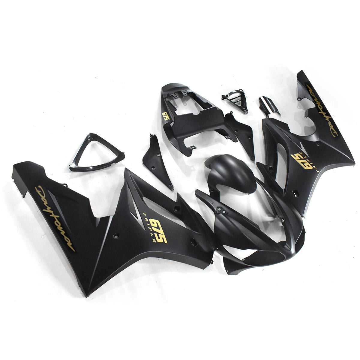 2009-2012 Triumph Daytona 675 Black Bodywork Fairing ABS Injection Molding Generic