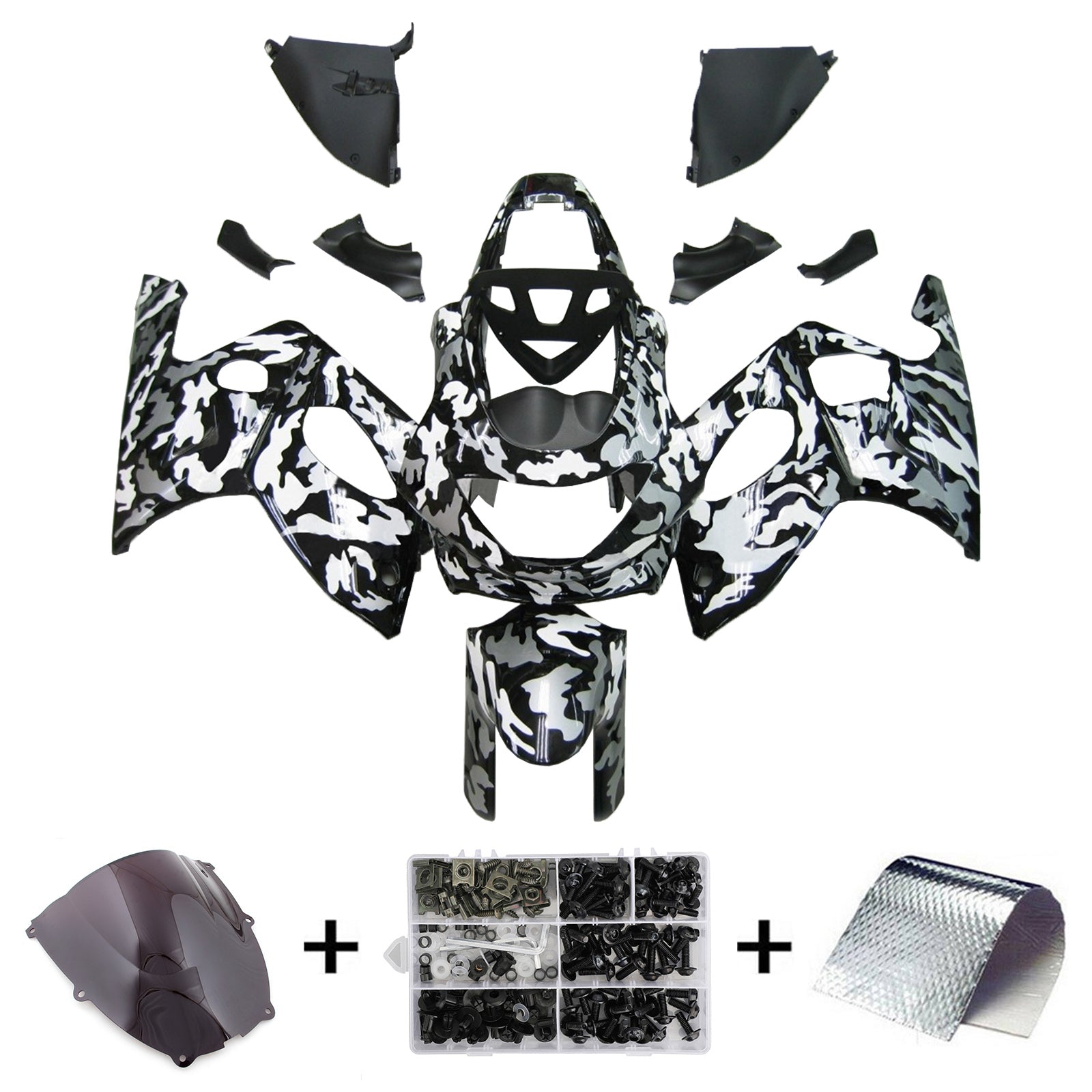 1996-2007 Yamaha YZF 600R Thundercat Amotopart Injection Fairing Kit Bodywork Plastic ABS #104