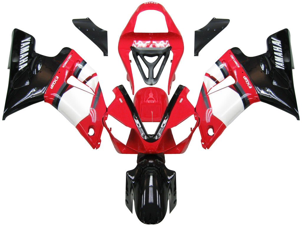 2000-2001 Yamaha YZF-R1 Red White Black R1 Racing Fairings Generic