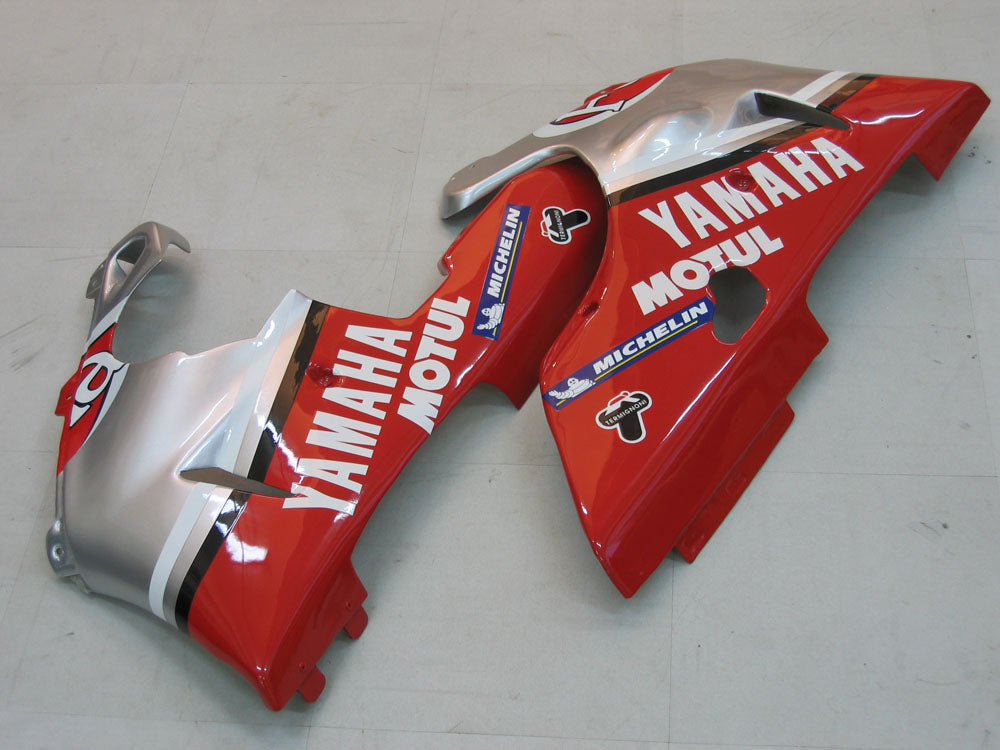 2000-2001 Yamaha YZF-R1 Silver Red Fortuna Racing Fairings Generic