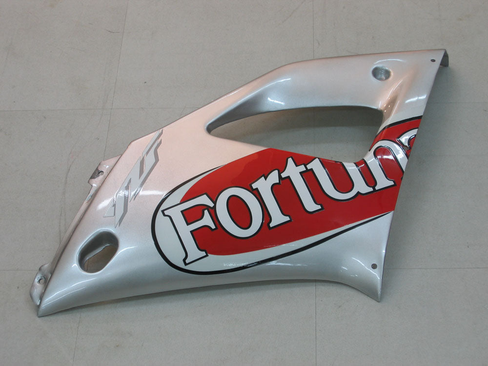 2000-2001 Yamaha YZF-R1 Silver Red Fortuna Racing Fairings Generic