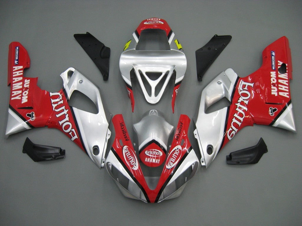 Kit de carénage rouge et argent Yamaha R1 2000-2001