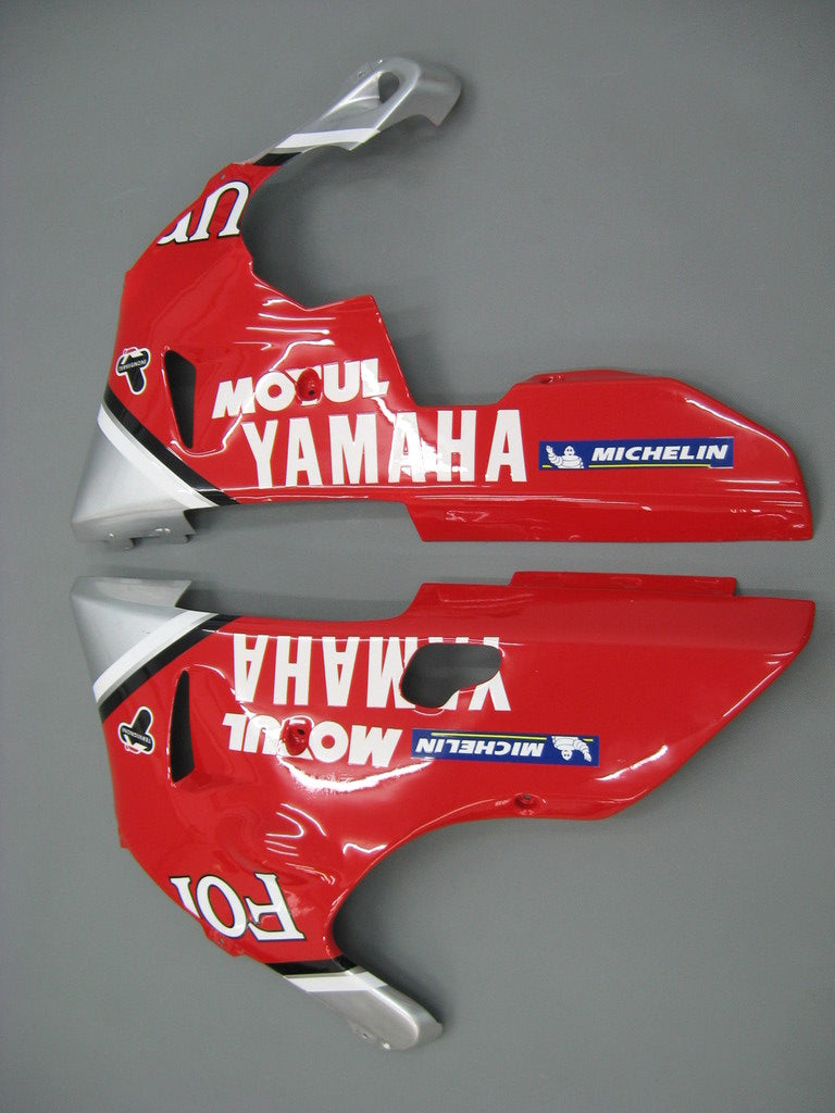 Kit de carénage rouge et argent Yamaha R1 2000-2001