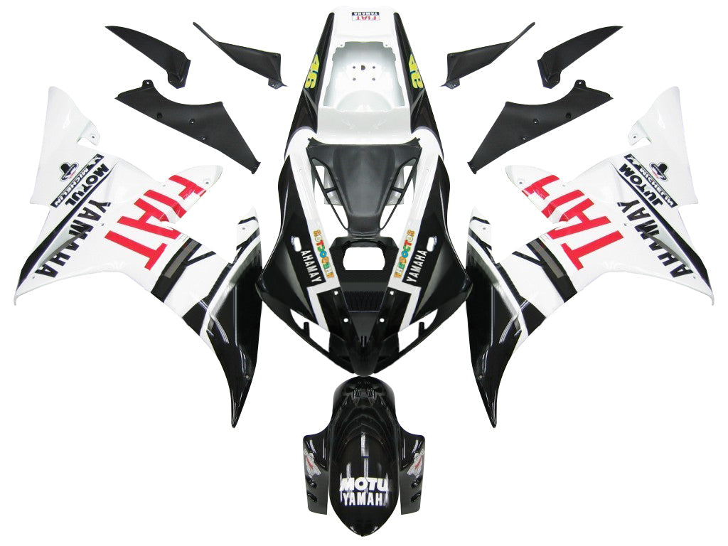 For YZF 1000 R1 2002-2003 Bodywork Fairing Black ABS Injection Molded Plastics Set