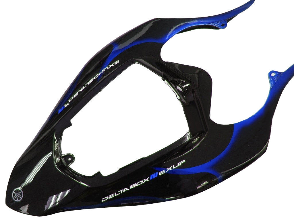 2004-2006 Yamaha YZF-R1 Carénages de course flamme noire et bleue générique