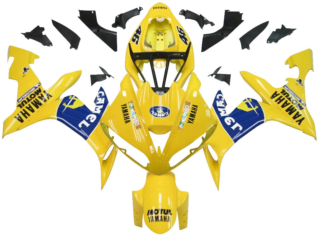 2004-2006 Yamaha YZF-R1 Jaune Bleu Racing Carénages Générique