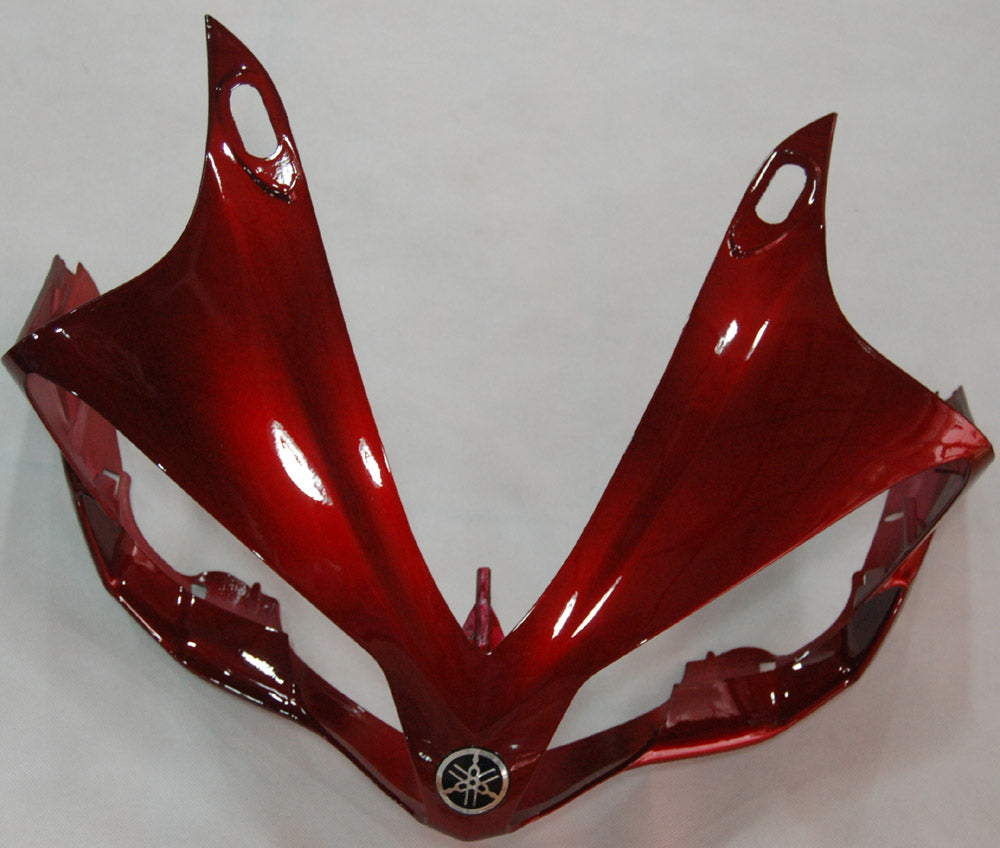 2007-2008 Yamaha YZF-R1 Rouge Cerise Noir R1 Racing Carénages Amotopart Carénages des douanes