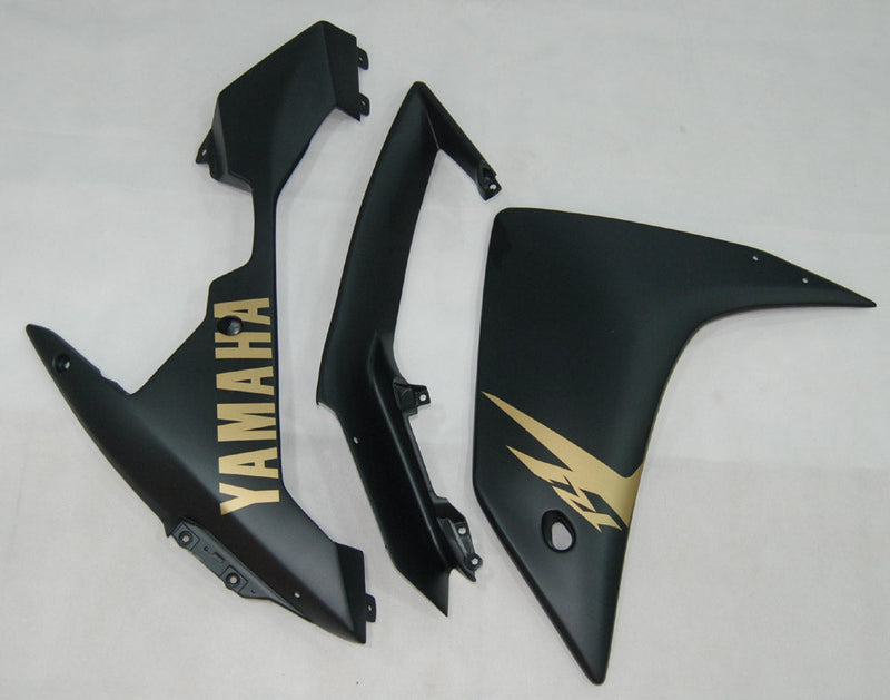 Stroomlijnkappen 2007-2008 Yamaha YZF-R1 Zwart Mat en Goud R1 Generiek