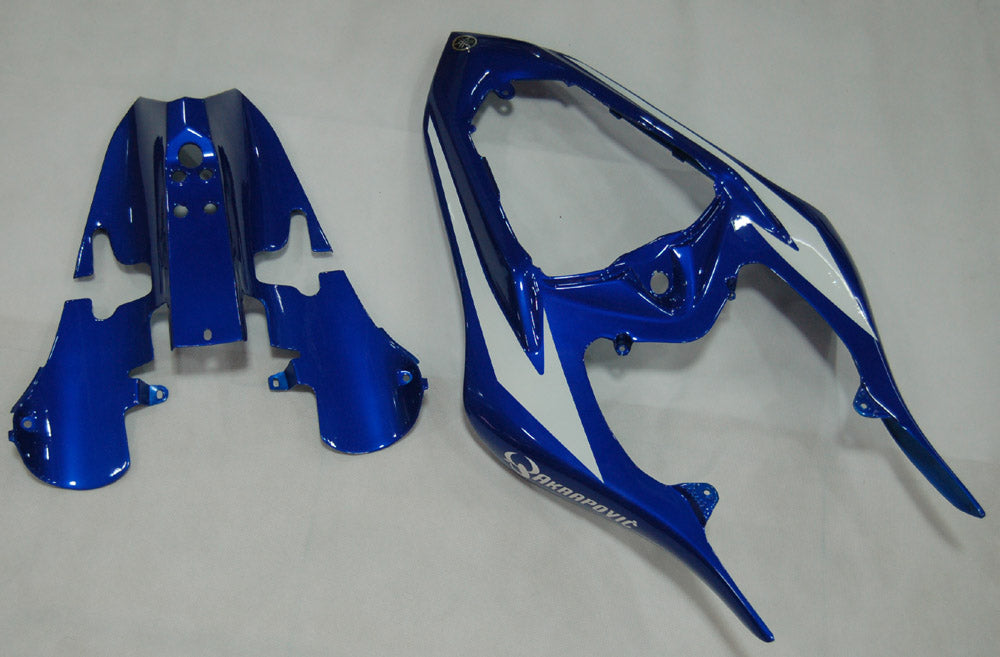 Carenados de carreras Yamaha YZF-R1 2007-2008, color azul y blanco, genéricos