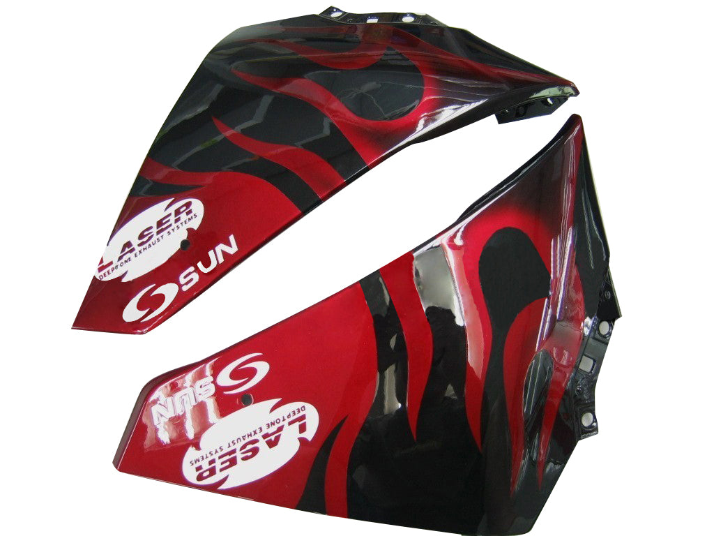 Carenados de carreras Yamaha YZF-R1 negro y rojo 2009-2011 genéricos