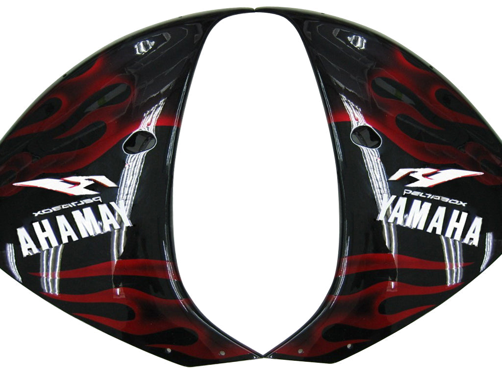 Carenados de carreras Yamaha YZF-R1 negro y rojo 2009-2011 genéricos