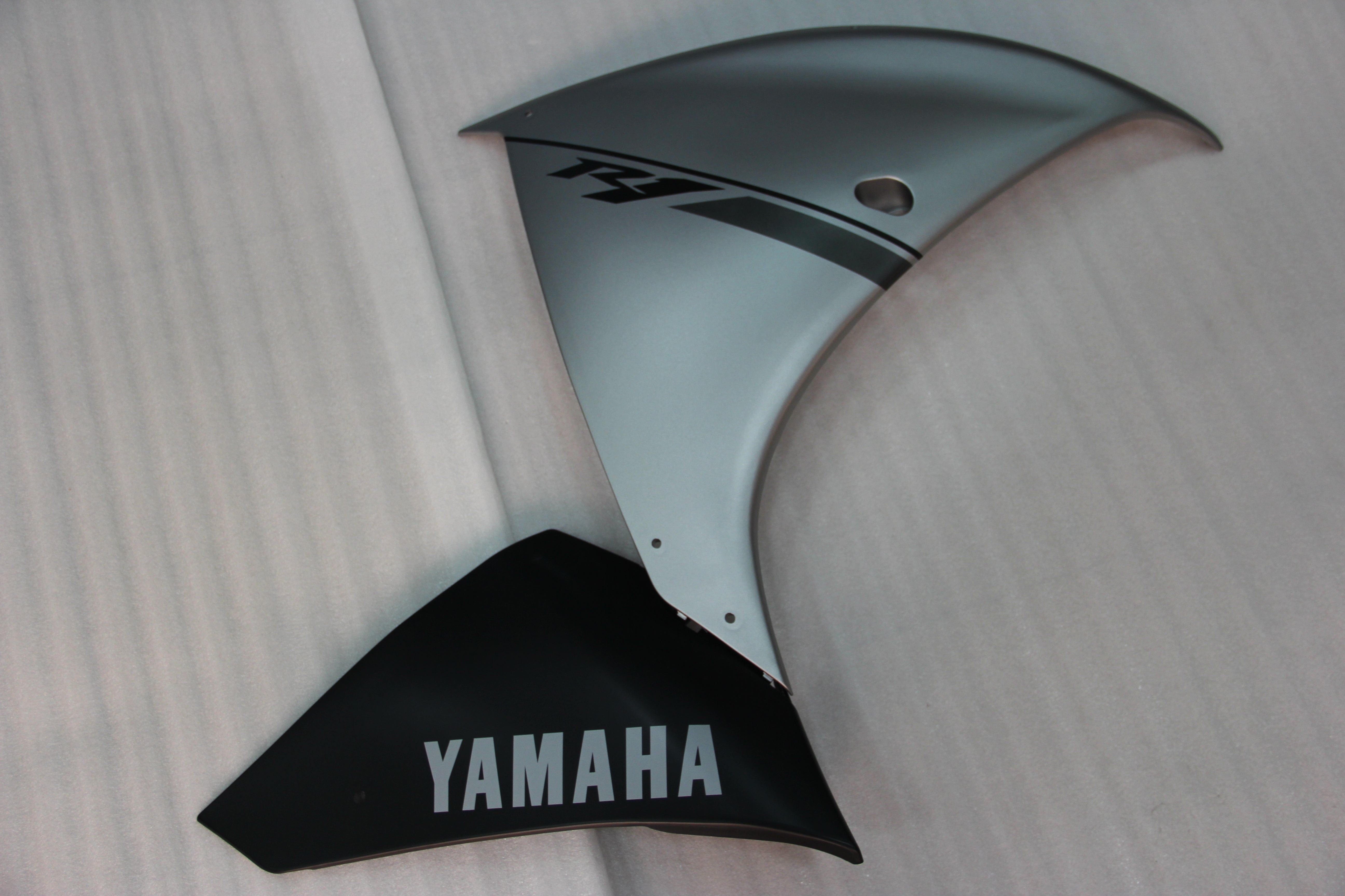 2009-2011 Yamaha R1 kuip zilver-zwarte set