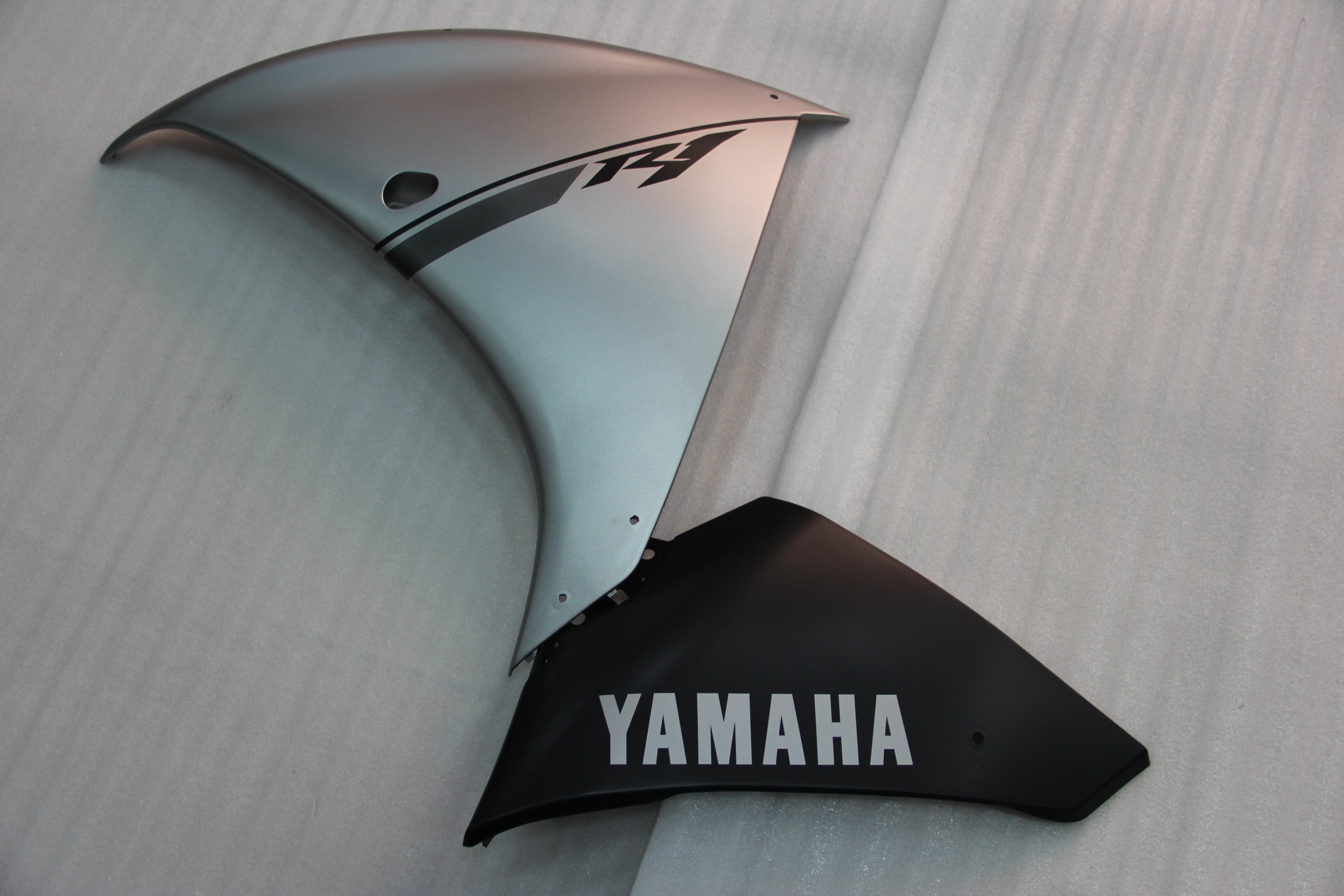 2009-2011 Yamaha R1 kuip zilver-zwarte set