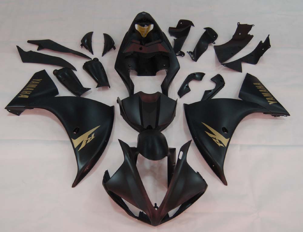 2009-2011 Yamaha YZF-R1 Carenados de carreras negros mate genéricos