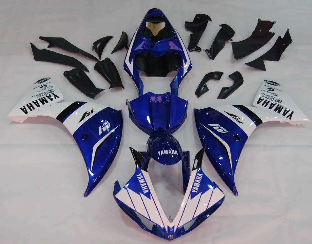 2009-2011 Yamaha YZF-R1 Blue White Racing Fairings Generic