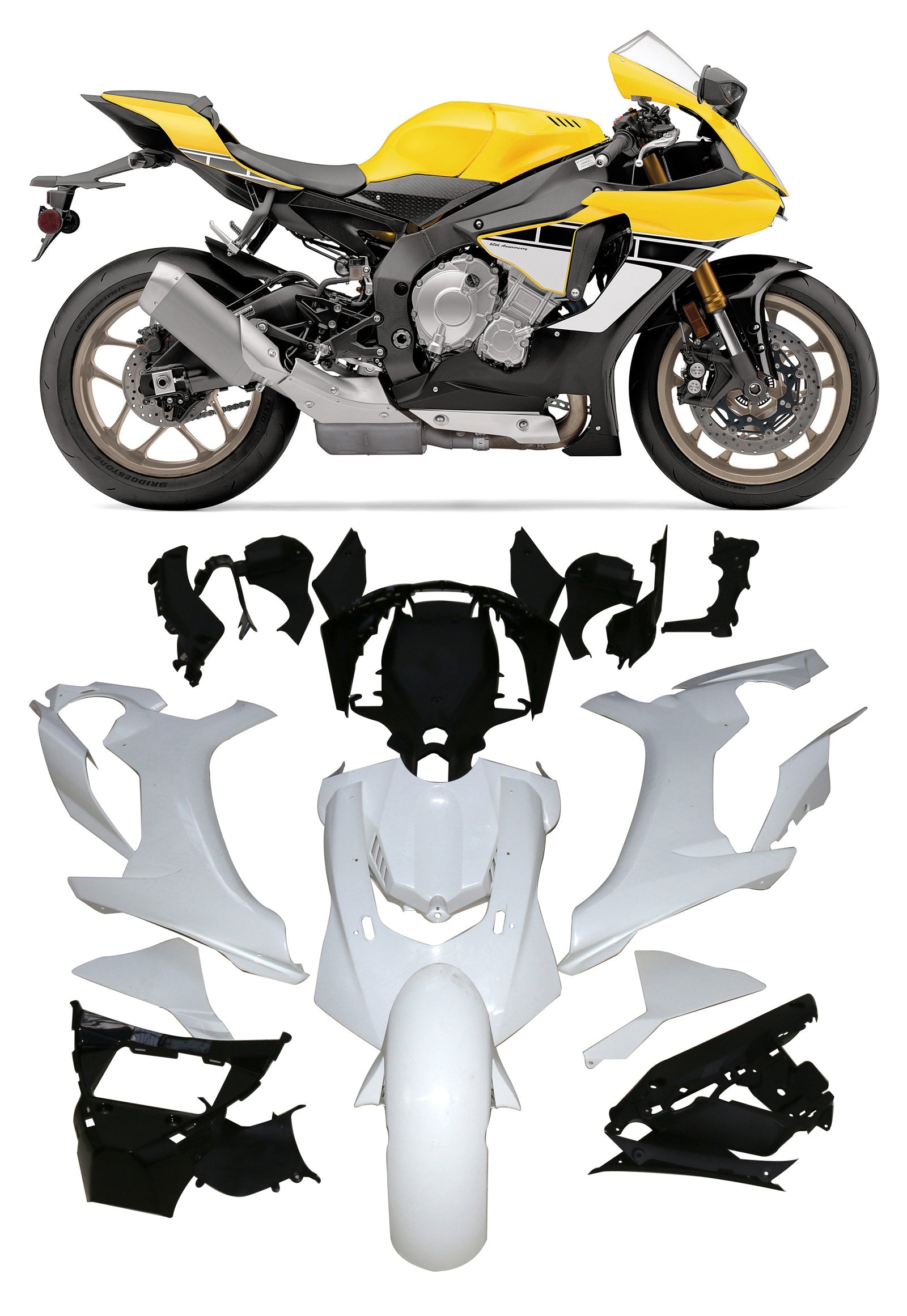 2015-2019 Yamaha YZF 1000 R1 Fairing Kit