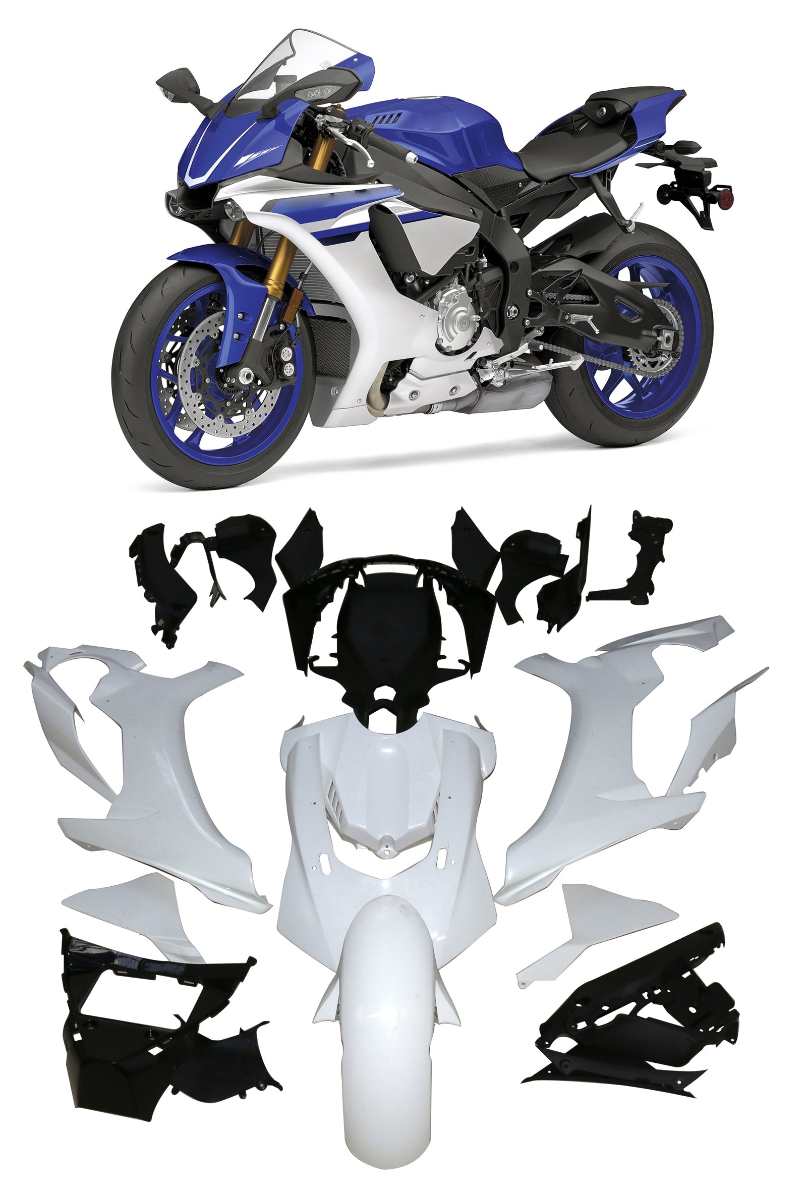 Kit de carénage Yamaha YZF 1000 R1 2015-2019