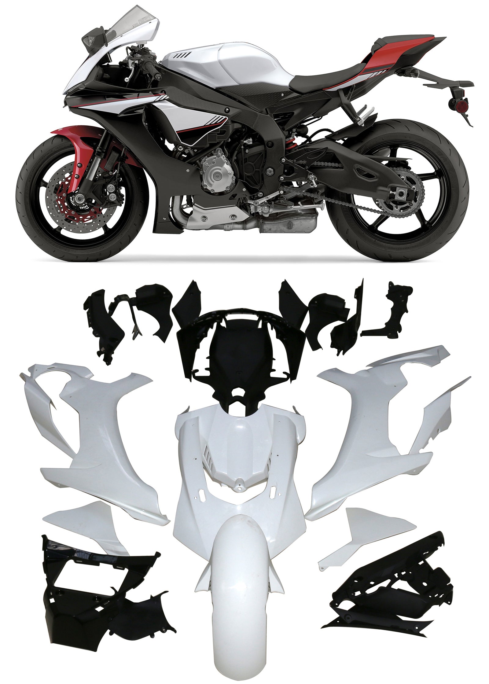 Kit de carénage Yamaha YZF 1000 R1 2015-2019