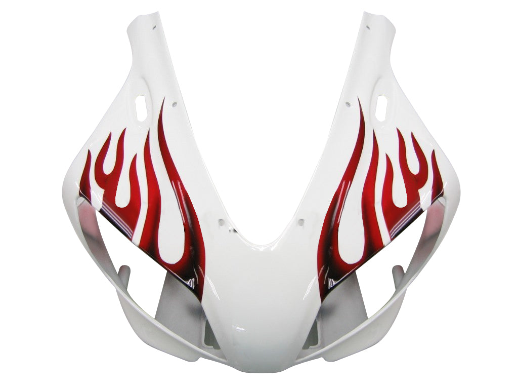 1998-1999 Yamaha YZF-R1 White & Red Flame Racing Fairings Generic