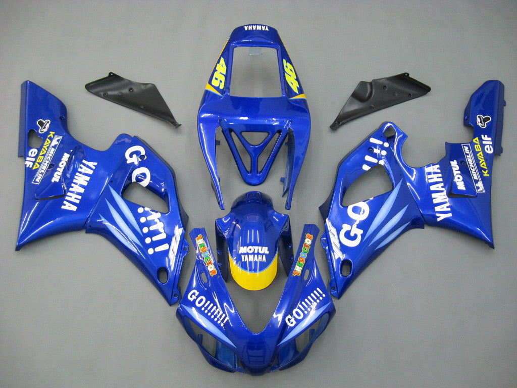 1998-1999 Yamaha YZF-R1 Blauw nr. 46 GO !!!!!! Racing stroomlijnkappen algemeen