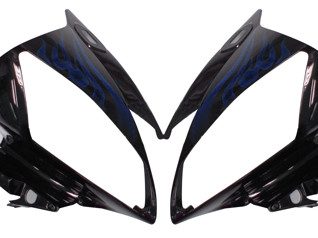 2006-2007 Yamaha YZF-R6 Fairings Black & Blue Flame R6 Racing Generic