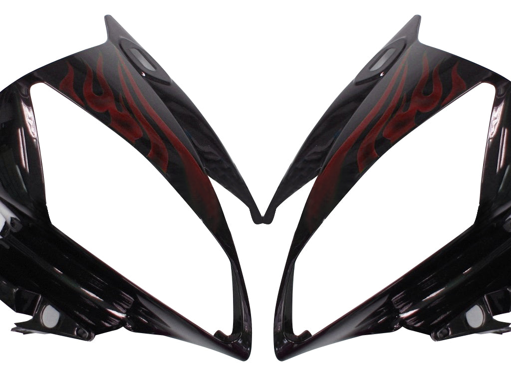 2006-2007 Yamaha YZF-R6 Carénages Noir & Rouge Flame R6 Racing Generic