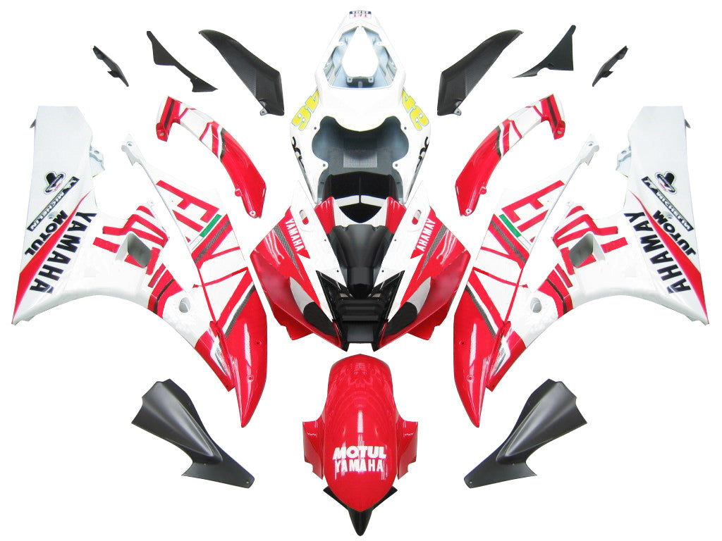 2006-2007 Carénages Yamaha YZF-R6 Blanc Rouge No.46 FIAT R6 Racing Generic