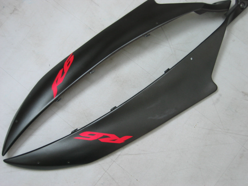 2006-2007 Yamaha YZF-R6 Black Matte Bridgestone R6 Racing Amotopart Fairings Customs Fairing