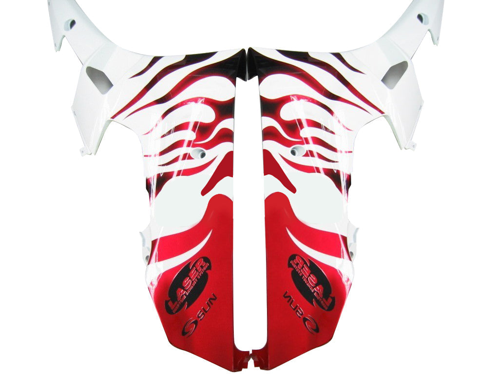 2006-2007 Yamaha YZF-R6 Fairings White & Red Flame R6 Racing Generic