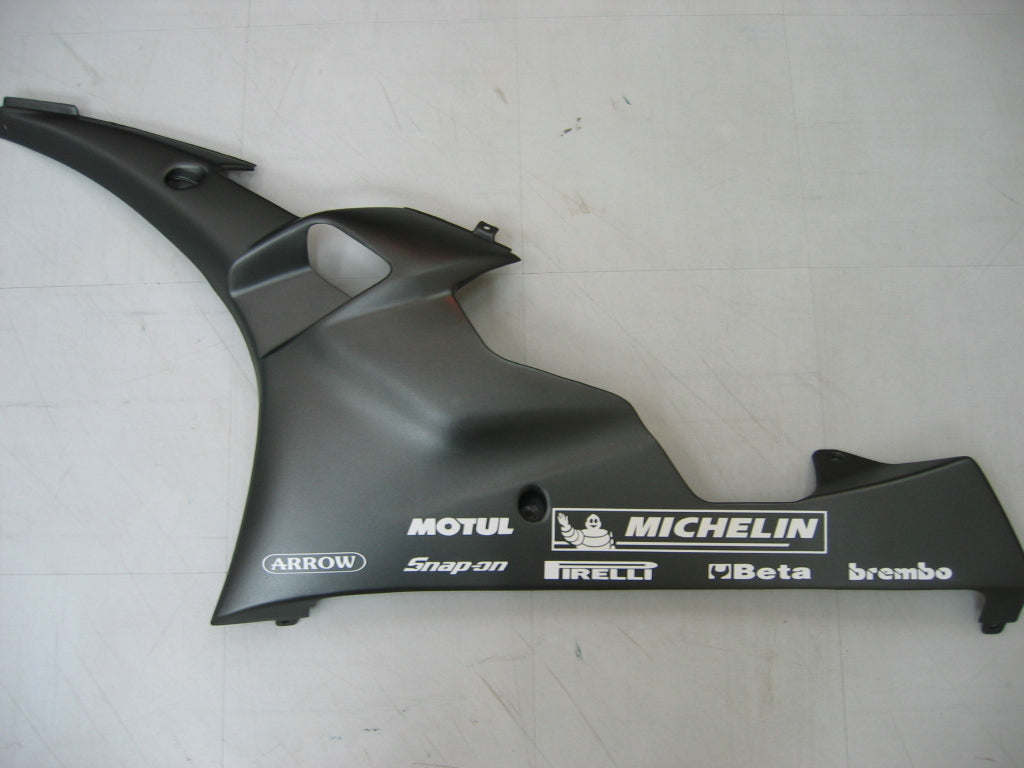 2006-2007 Yamaha YZF-R6 Fairings Black White R6 Racing Generic