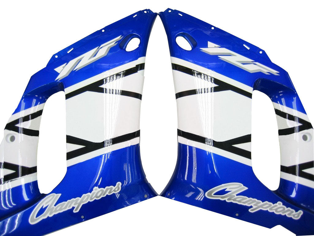 1998-2002 Yamaha YZF-R6 Blue Black Champions Racing Fairings Generic