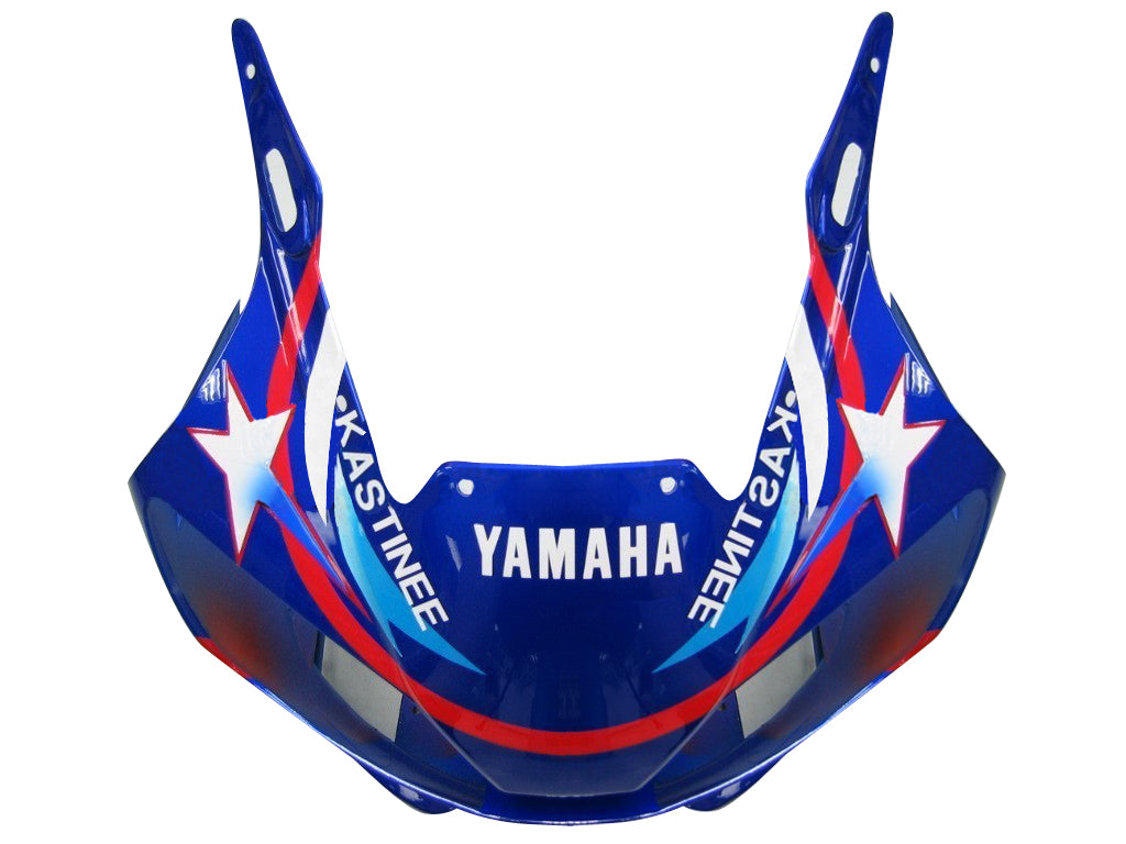 1998-2002 Yamaha YZF-R6 Blue White Star FIAT Racing Fairings Generic