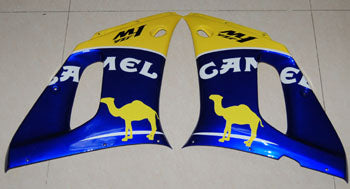 1998-2002 Yamaha YZF-R6 Yellow Blue Camel Racing Fairings Generic