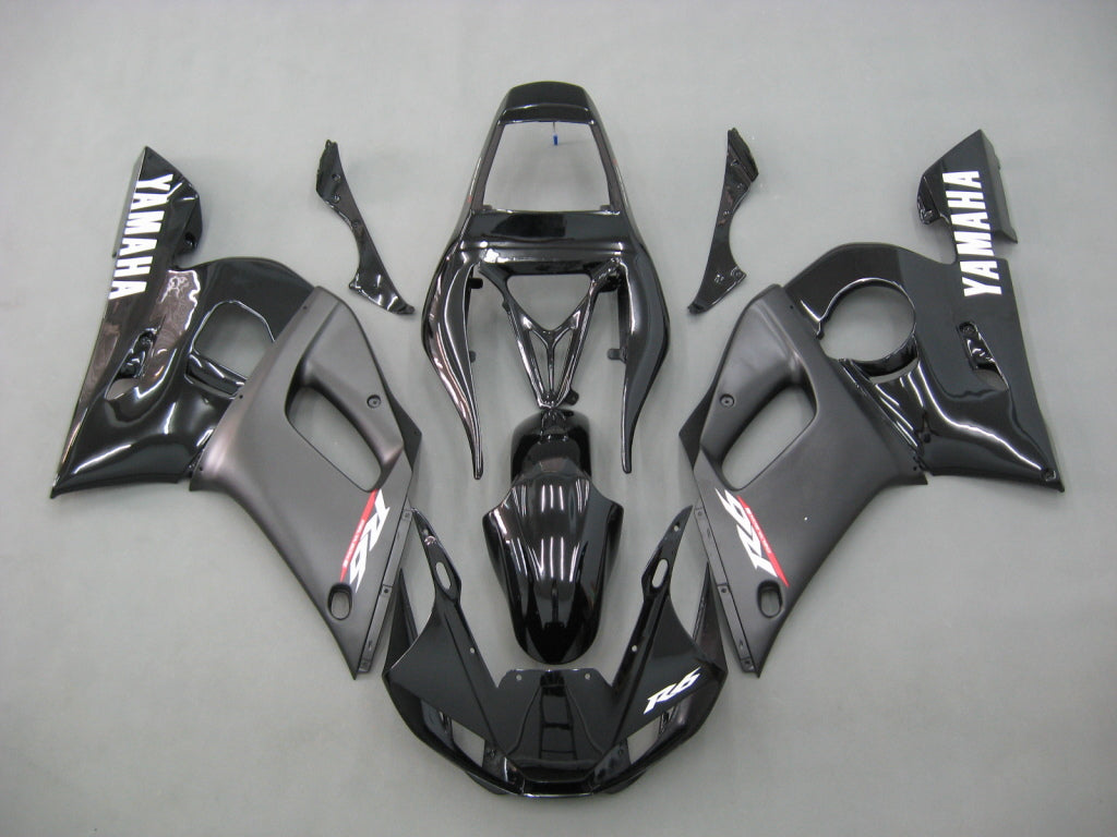 1998-2002 Yamaha YZF-R6 Carénages de course noirs contrastés génériques