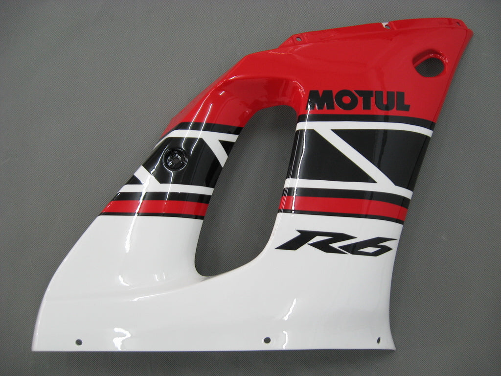 1998-2002 Yamaha YZF-R6 Red White Black Racing Fairings Generic