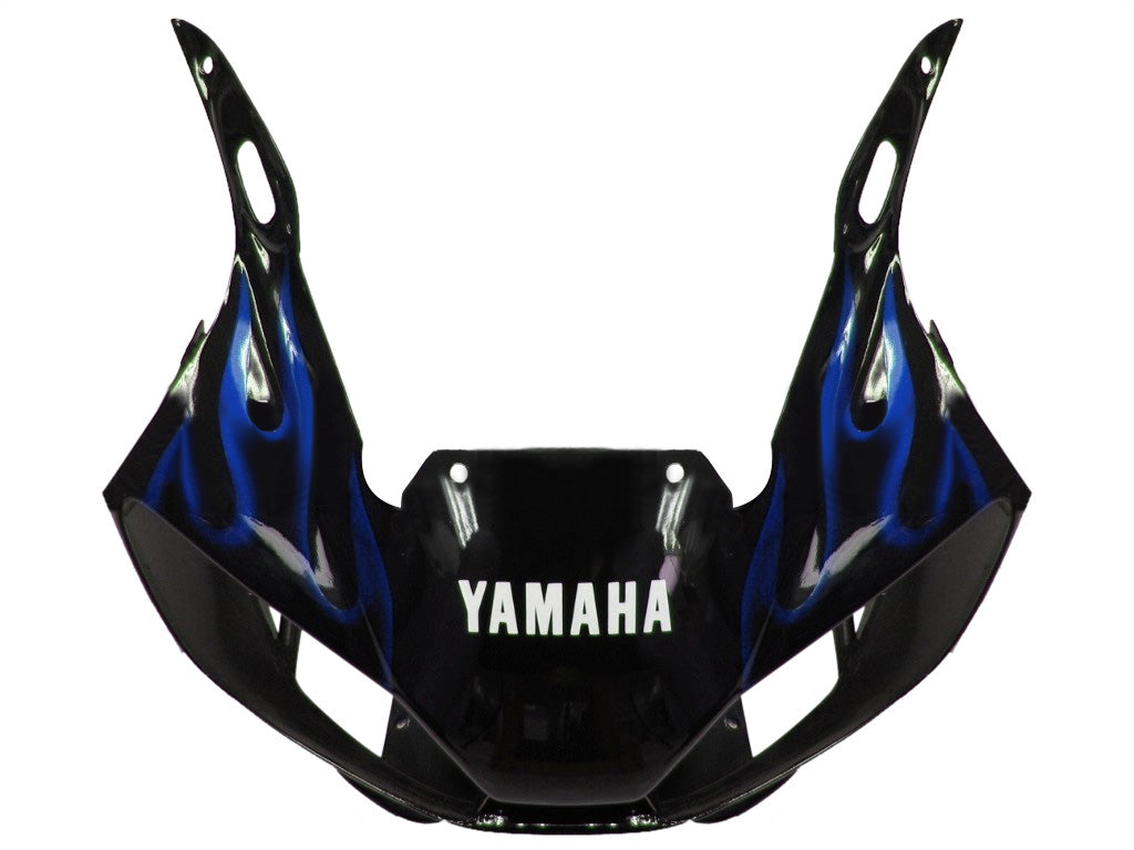 1998-2002 Yamaha YZF-R6 Carénages de course flamme noire et bleue générique