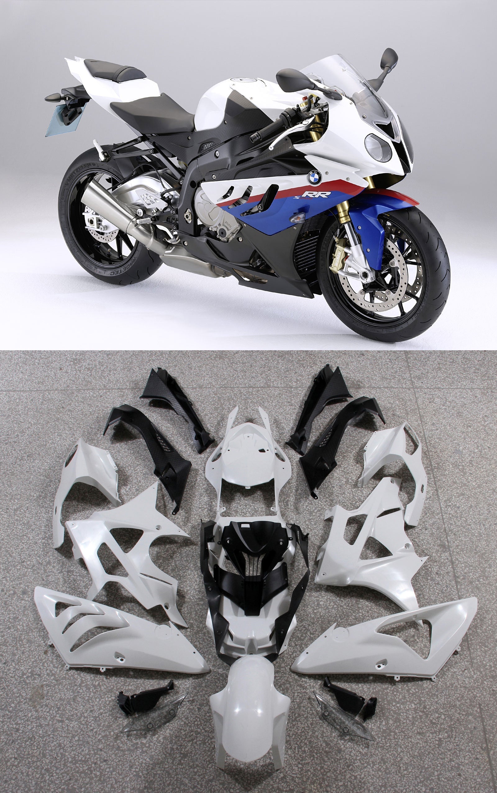 2009-2014 BMW S1000RR carrosseriekuip ABS spuitgietwerk 6# Generiek