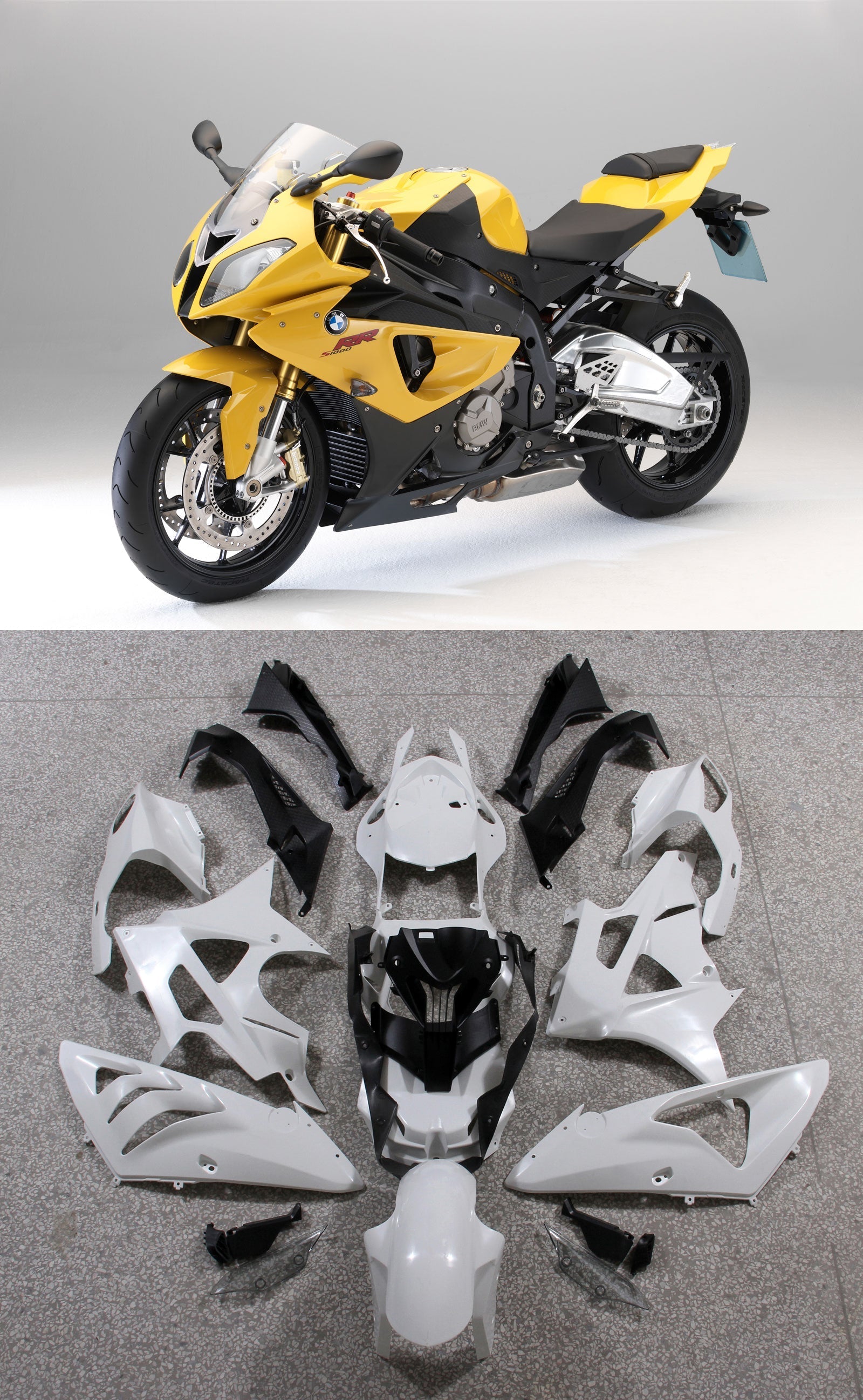 2009-2014 BMW S1000RR Karosseribekledning ABS sprøytestøping 8# Generisk