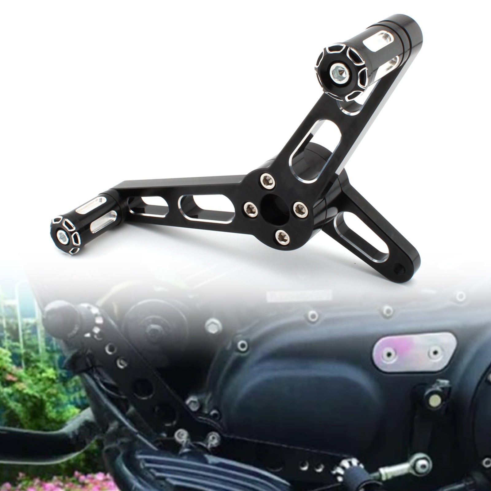 Motorfiets Pedaal Met Versnellingspook Chroom A Fit Voor Sportster 883 1200 04-07