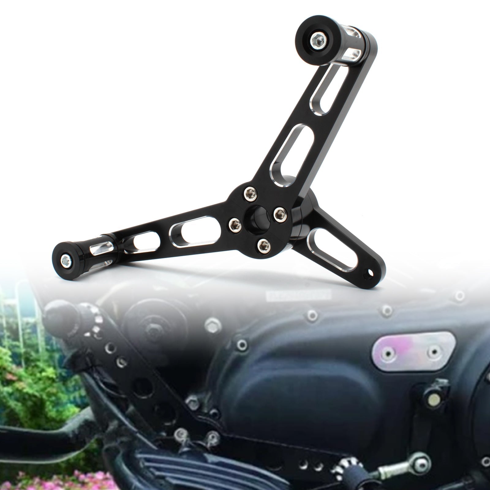 Motorfiets Pedaal Met Versnellingspook Chroom A Fit Voor Sportster 883 1200 04-07