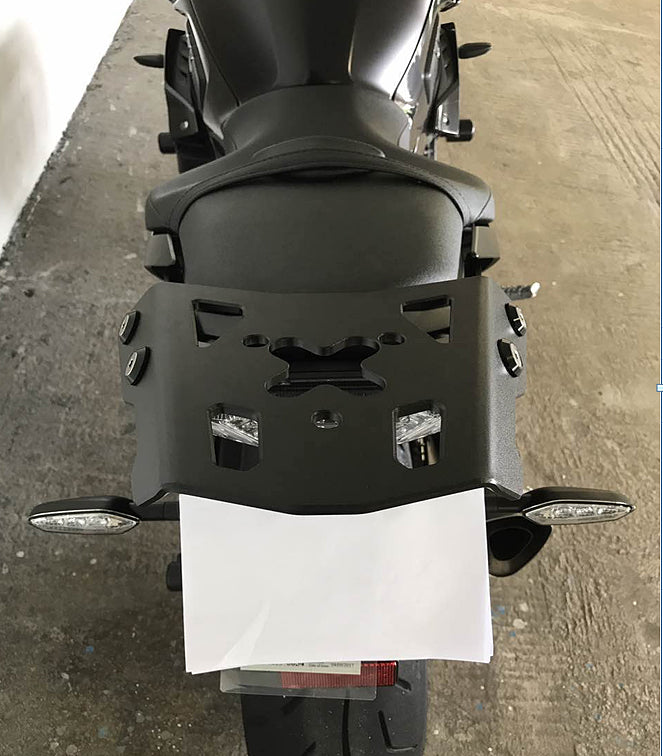 Kit de plaque de support arrière pour porte-bagages noir, pour Yamaha MT-10 2016 – 2017 générique