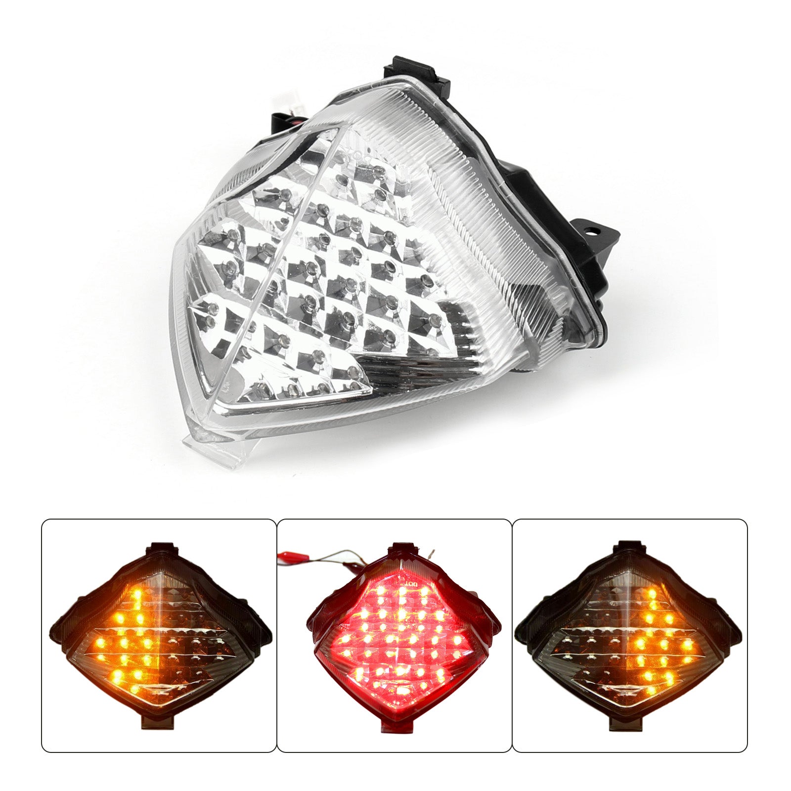 LED-achterlicht met richtingaanwijzer voor Yamaha YZF R1 YZF-R1 2004-2006 2005 Generiek