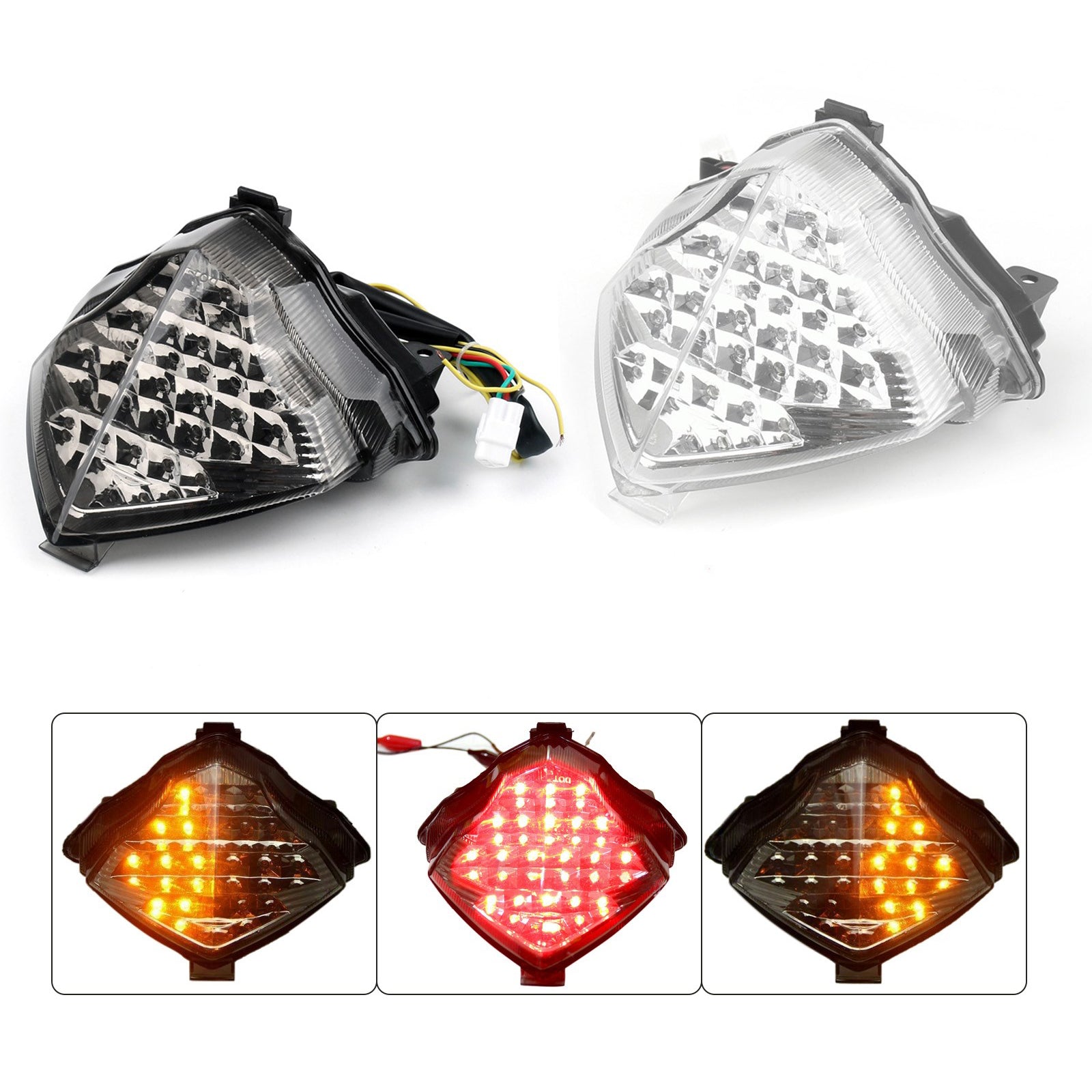 LED-achterlicht met richtingaanwijzer voor Yamaha YZF R1 YZF-R1 2004-2006 2005 Generiek