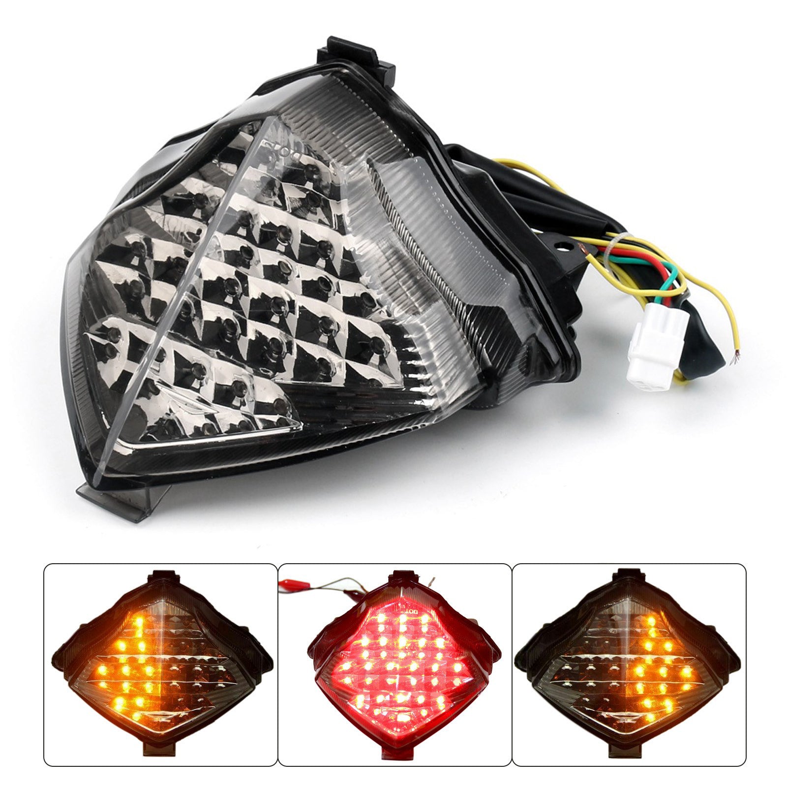 LED-achterlicht met richtingaanwijzer voor Yamaha YZF R1 YZF-R1 2004-2006 2005 Generiek