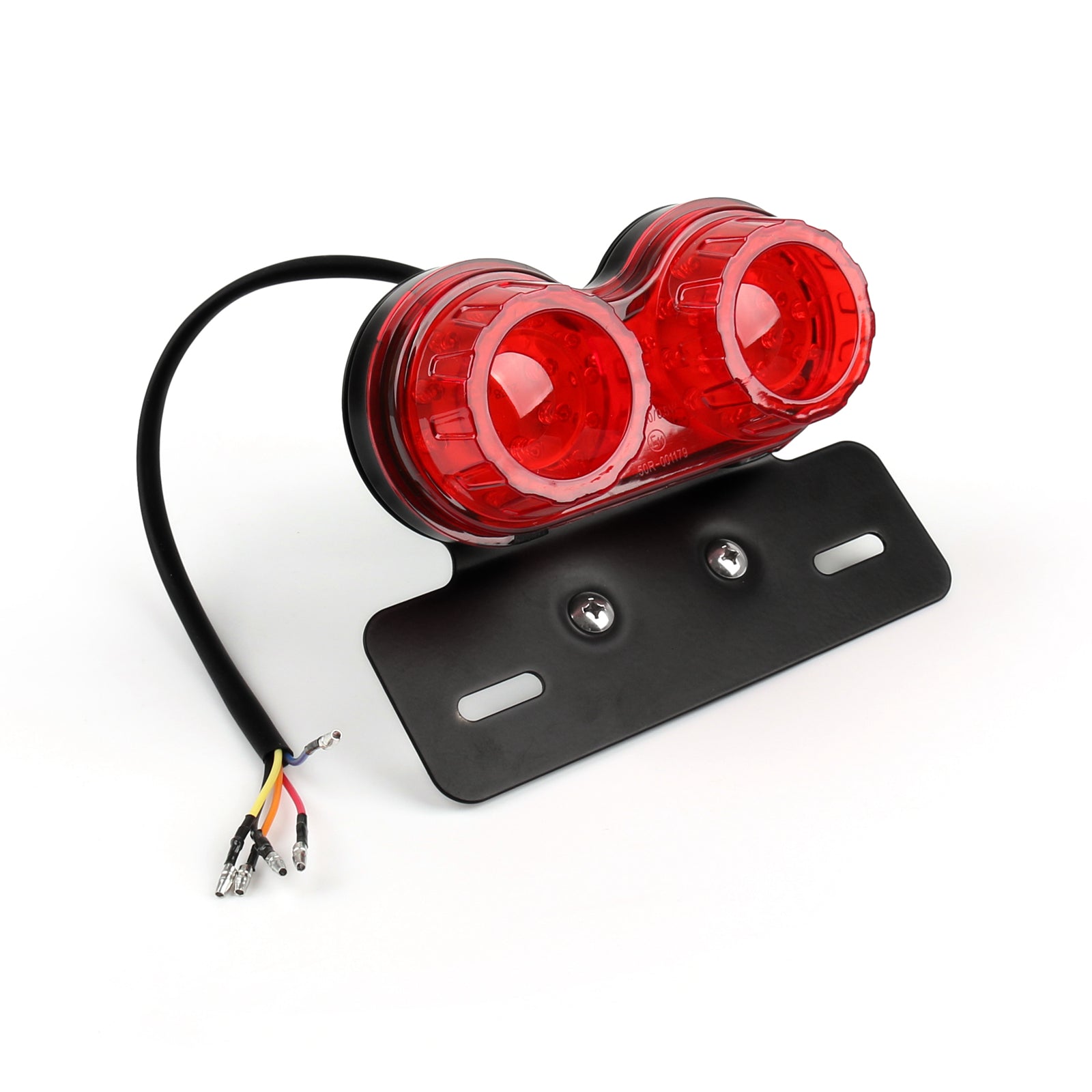 Motorcycle Led Rear Tail Light Brake Indicator Light Number Plate 12V, 2 Color Generic