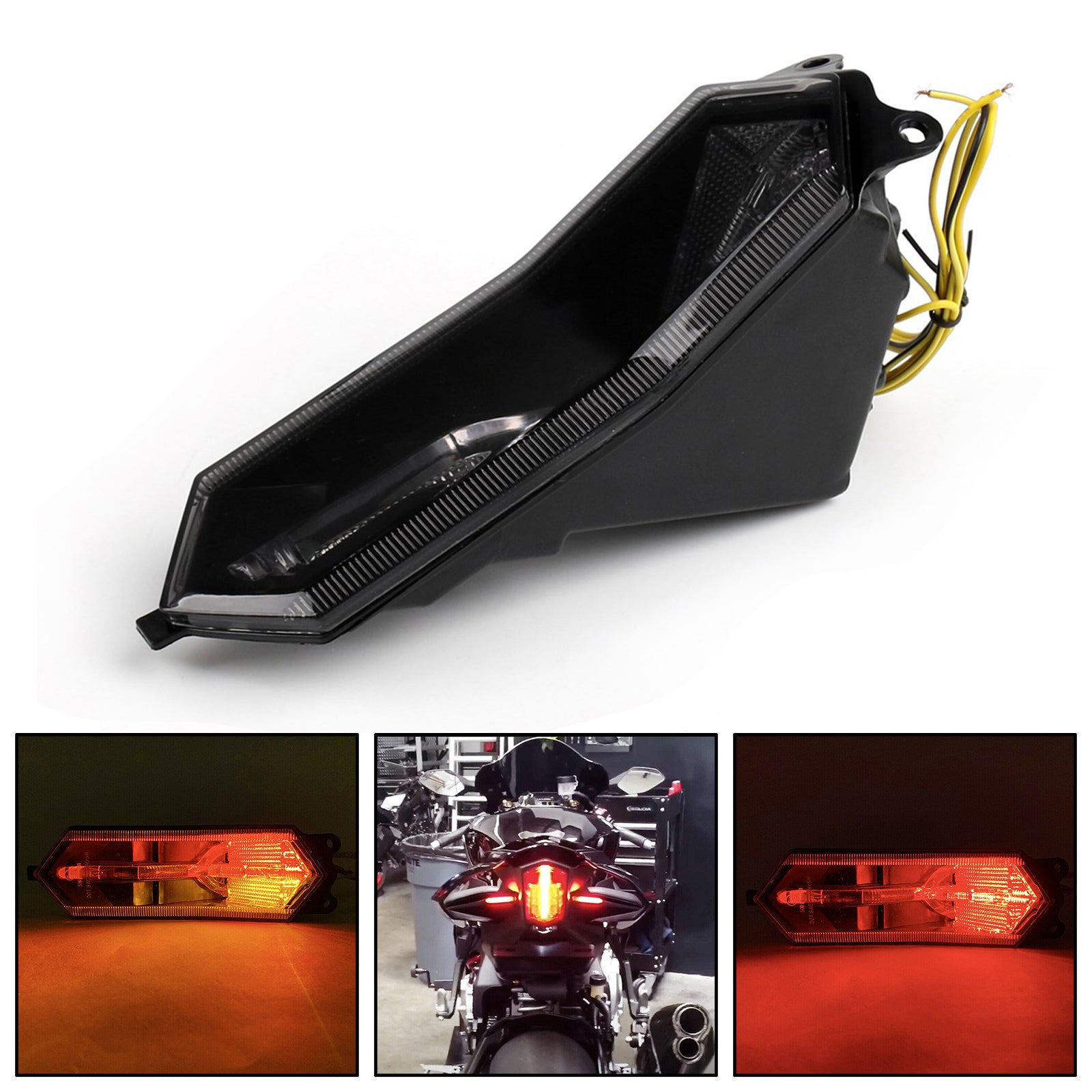 Tail light Integrated Turn Signals For Yamaha YZF R6 R1 R1S R7 2015-2022 Generic