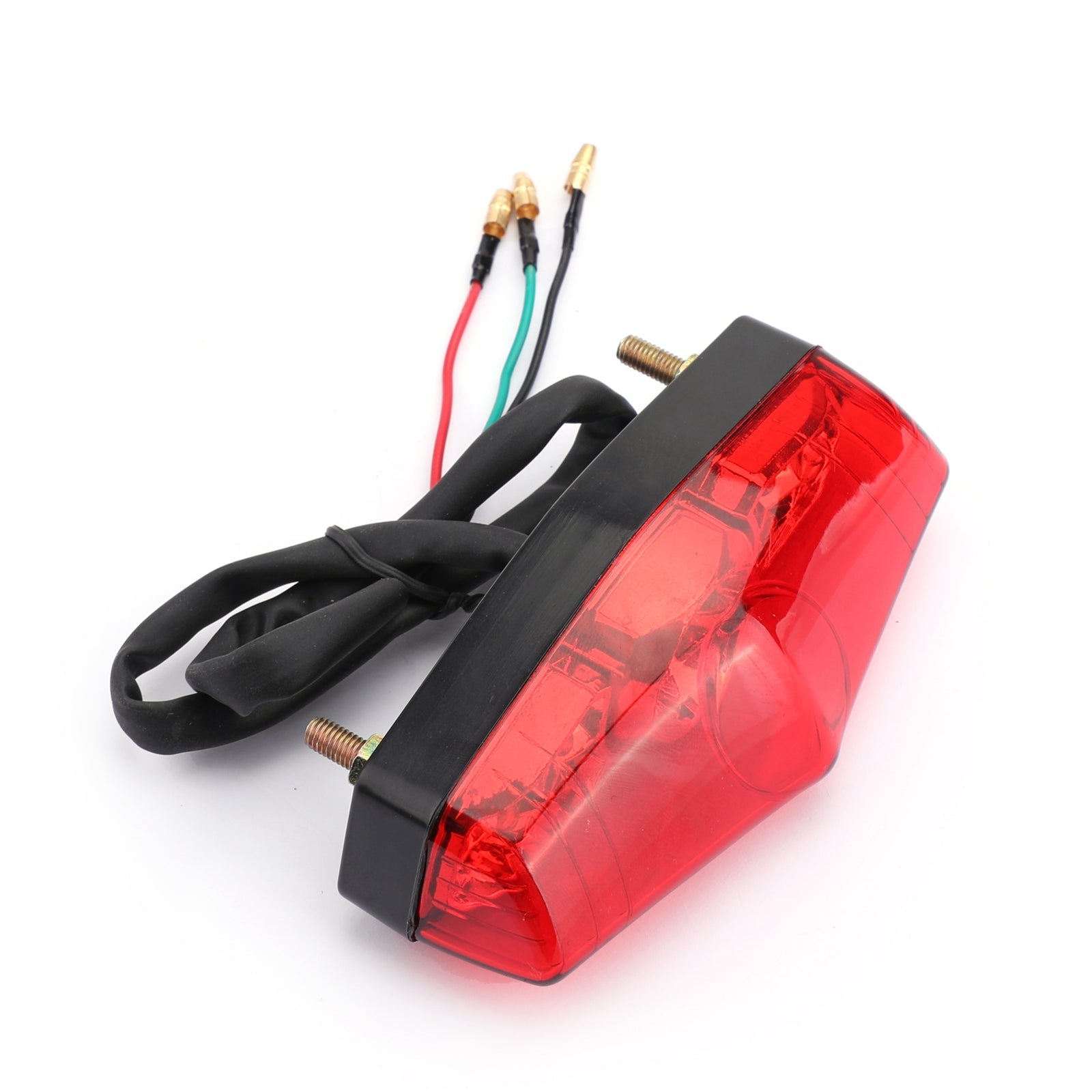 ABS Motorcycle LED Red 12V Brake Stop Running Rear Tail Light Lamp Universal Generic