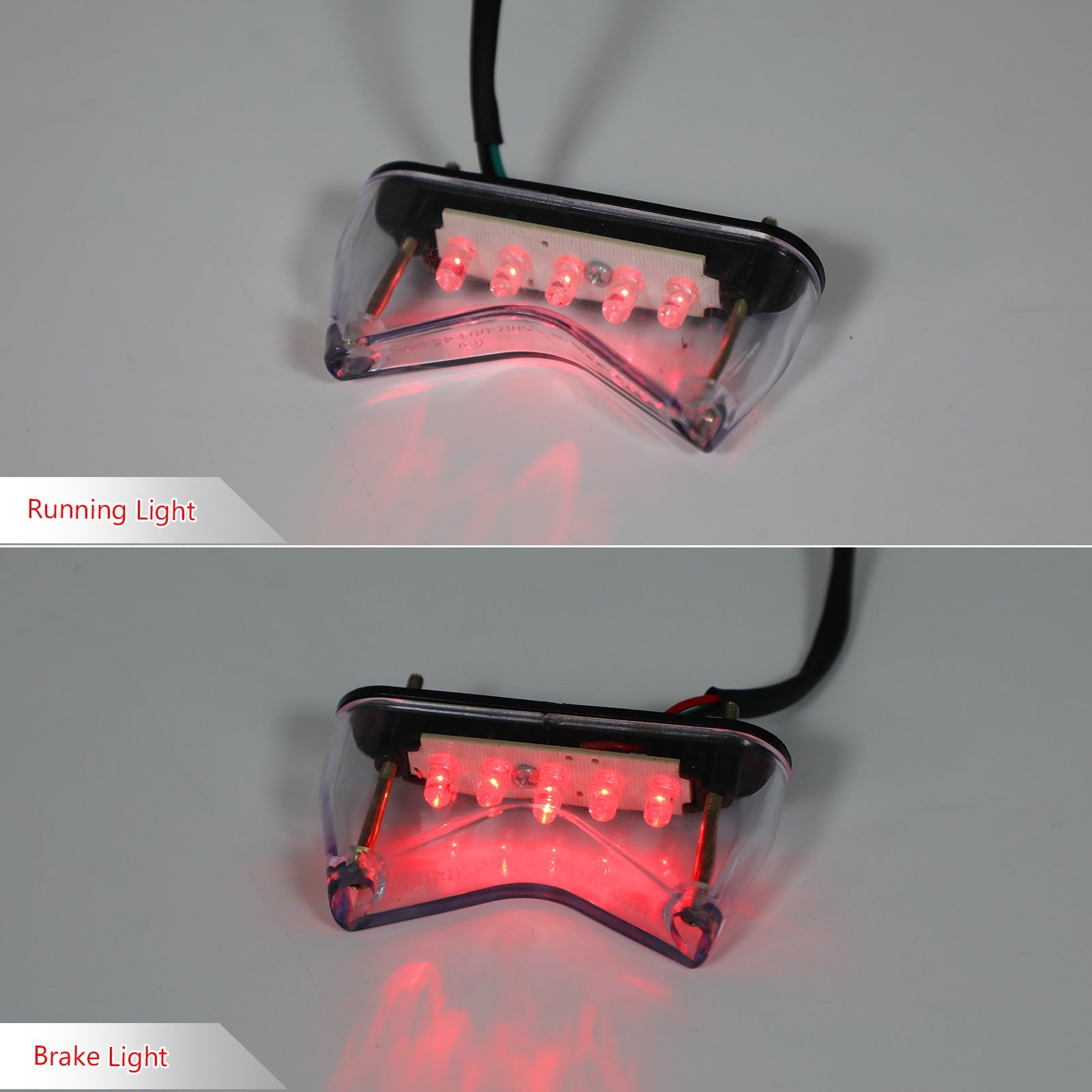 1x Brake Running Tail Light LED For Universal Motorcycle Bobber ATV Dirt Bike Generic